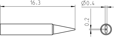 RTP 004 S MS Weller Soldering tips, desoldering tips and hot air nozzles Image 3