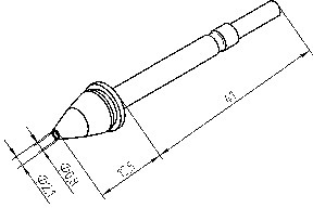 0722ED0821/SB Ersa Lötspitzen, Entlötspitzen und Heißluftdüsen Bild 2