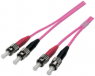 Duplex-Jumper, ST auf ST, 0.5 m, OM4, Multimode 50/125 µm