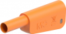 4 mm Stecker, Schraubanschluss, 2,5 mm², CAT II, CAT III, orange, 66.2024-30