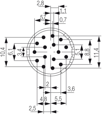 1224250000 Weidmüller Sensor-Aktor Rundsteckverbinder