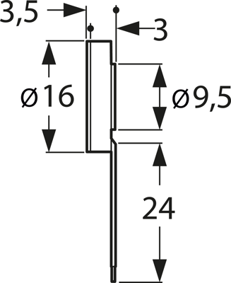 K16 50 OHM VISATON Akustische Signalgeber Bild 2