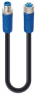 Sensor-Aktor Kabel, M12-Kabelstecker, gerade auf M12-Kabeldose, gerade, 5-polig, 5 m, PVC, schwarz, 10 A, 934853044