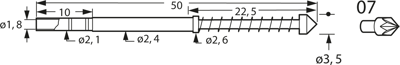 F34007S350L260 Feinmetall Prüfstifte Bild 3