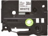 Schriftbandkassette, 12 mm, Band weiß, Schrift schwarz, 8 m, TZE-FX231