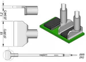 C420277 JBC Soldering tips, desoldering tips and hot air nozzles