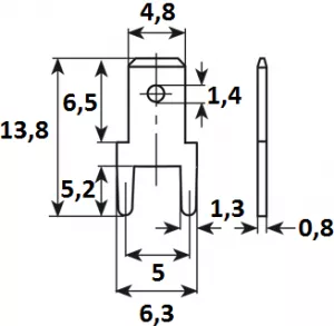 382608.68 Vogt Flachstecker