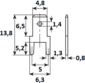 382608.68 Vogt Flachstecker