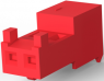 Buchsengehäuse, 2-polig, RM 2.54 mm, abgewinkelt, rot, 3-644038-2