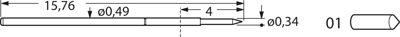 F10901B034G050 Feinmetall Prüfstifte