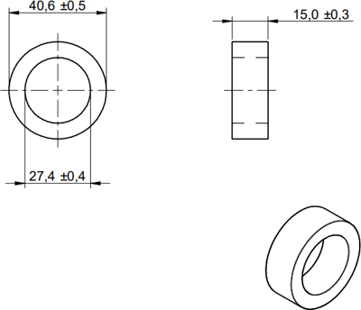 7427015 Würth Elektronik eiSos Ferrit-Kabelkerne Bild 2