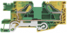 Schutzleiter-Reihenklemme, Push-in-Anschluss, 2,5-16 mm², 2-polig, 76 A, 8 kV, gelb/grün, 1139570000