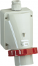 CEE Wandstecker, 4-polig, 32 A/400-440 V, rot, 3 h, IP67, 81599