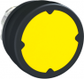 Drucktaster, unbeleuchtet, tastend, Bund rund, gelb, Frontring silber, Einbau-Ø 22 mm, ZB4BC580