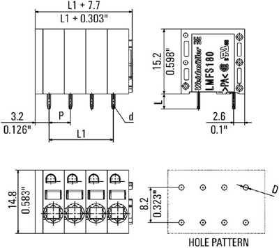 1330490000 Weidmüller PCB Terminal Blocks Image 3