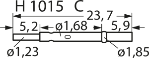 H 1015 C-K PTR Zubehör für Prüfstifte