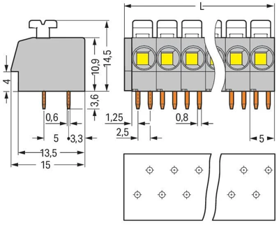 804-103 WAGO PCB Terminal Blocks Image 2