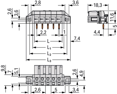 722-246/031-000 WAGO PCB Connection Systems Image 2