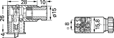 933137100 Hirschmann Automation and Control Ventilsteckverbinder