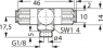 T-Schwenkanschluss 56.100 für Schläuche 6 x 1