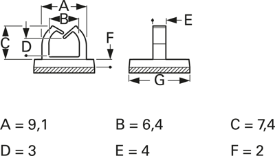 9674AA00AS fastpoint Cable Holders Image 2