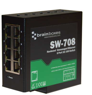 SW-708 BRAINBOXES ETHERNET-Switches Bild 5