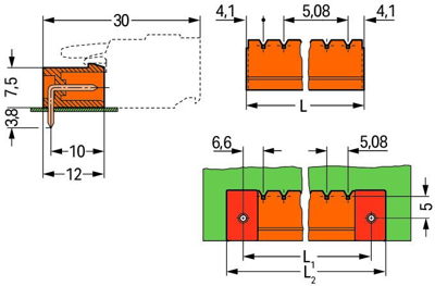 231-545/001-000 WAGO PCB Connection Systems Image 2