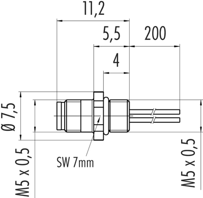 09 3105 00 03 binder Sensor-Actuator Cables Image 2