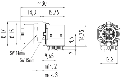 99 3782 202 08 binder Sensor-Aktor Rundsteckverbinder Bild 2