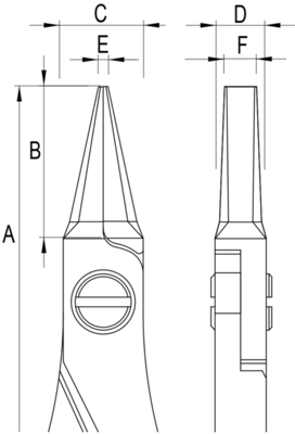 ES6011.CR.BG ideal-tek Flachzangen, Rundzangen, Spitzzangen Bild 3