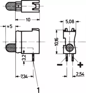 69004-122 SCHROFF Signal Lamps, Indicators, Arrays