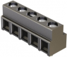 Leiterplattensteckverbinder, 4-polig, RM 5 mm, abgewinkelt, schwarz, 14020416402000