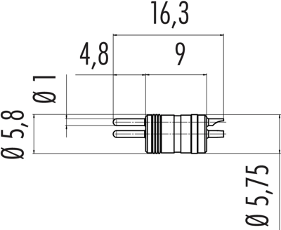 86 7019 0002 00003 binder Sensor-Aktor Rundsteckverbinder Bild 2