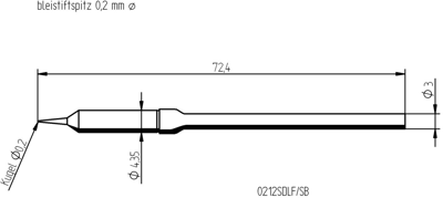 0212SDLF Ersa Lötspitzen, Entlötspitzen und Heißluftdüsen Bild 2