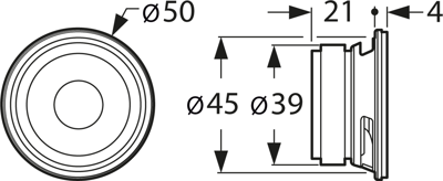 FRWS 5 R 8 OHM VISATON Akustische Signalgeber Bild 2