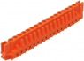 Buchsenleiste, 17-polig, RM 5.08 mm, gerade, orange, 232-177/047-000