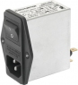 IEC-Stecker-C14, 50 bis 60 Hz, 4 A, 250 VAC, 1.6 W, 1.5 mH, Flachstecker 6,3 mm, 4304.4023