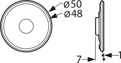 K50 FLS 8 OHM VISATON Akustische Signalgeber Bild 2