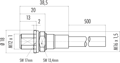 70 3481 785 08 binder Sensor-Aktor Kabel Bild 2