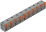 Leiterplattenklemme, 10-polig, RM 11.5 mm, 1,5 mm², 17.5 A, Push-in Käfigklemme, grau, 2601-3510