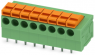 Leiterplattenklemme, 5-polig, RM 3.81 mm, 0,14-1,0 mm², 12 A, Federklemmanschluss, grün, 1869871