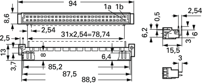 09021326931 Harting DIN PCB Connectors Image 2