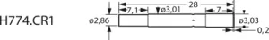 H774CR1 Feinmetall Zubehör für Prüfstifte