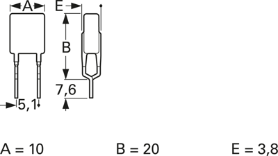 MF-RM025/240-2 Bourns Electronics GmbH Rückstellende PTC-Sicherungen Bild 2