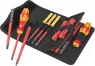 VDE screwdriver kit, different sizes, Phillips/Pozidriv/slotted/square, BL 157 mm, 05006616001