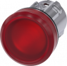 Leuchtmelder, beleuchtbar, Bund rund, rot, Einbau-Ø 22.3 mm, 3SU1051-6AA20-0AA0