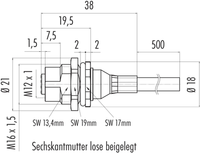 70 3442 288 05 binder Sensor-Aktor Kabel Bild 2