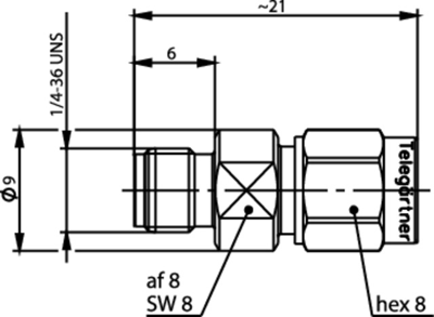 100024795 Telegärtner Koaxial Adapter Bild 2