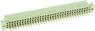 Federleiste, Typ C, 96-polig, a-b-c, RM 2.54 mm, Lötstift, gerade, vergoldet, 09032966824