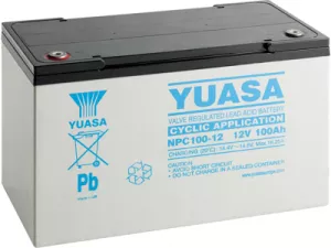 NPC100-12 Yuasa Lead-Acid Batteries, Lithium-Ion Batteries